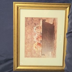 Anne Geddes Vintage Washtub Babies Framed Artwork